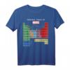 Marvel Ultimate Periodic Table Of Elements Halbarm T-Shirt – Offiziell lizenziertes Marvel Avengers Superhelden-Shirt für Fans und Sammler