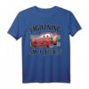 Pixar Cars Lightning McQueen Finish Graphic T-Shirt – Offiziell lizenziertes HapOwl Geschenk für Cars Fans