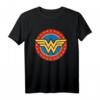 DC Comics Wonder Woman Circle Logo T-Shirt - Offizielles Warner Bros Fan-Shirt für Superhelden-Fans
