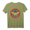 DC Comics Wonder Woman Circle Logo T-Shirt - Offizielles Warner Bros Fan-Shirt für Superhelden-Fans