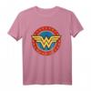 DC Comics Wonder Woman Circle Logo T-Shirt - Offizielles Warner Bros Fan-Shirt für Superhelden-Fans