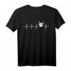 Schlagzeug T-Shirt für Drummer - Herzschlag EKG Motiv, perfektes Geschenk für Musiker & Bandmitglieder