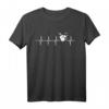 Schlagzeug T-Shirt für Drummer - Herzschlag EKG Motiv, perfektes Geschenk für Musiker & Bandmitglieder