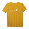 Schlagzeug T-Shirt für Drummer - Herzschlag EKG Motiv, perfektes Geschenk für Musiker & Bandmitglieder