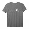 Schlagzeug T-Shirt für Drummer - Herzschlag EKG Motiv, perfektes Geschenk für Musiker & Bandmitglieder
