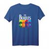 HapOwl T-Shirt mit Yellow Submarine Design - Offizielles Beatles Lizenzprodukt im Colorblock Stil