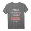 Papa Vater Mädchen kleine Tochter T-Shirt – Lustiges Geschenk zur Geburt oder Geburtstag mit Spruch