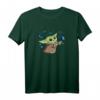 Star Wars The Mandalorian The Child with Blue Butterflies T-Shirt - Cute Grogu Baby Yoda Shirt for Women, Men, Boys & Girls