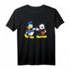 HapOwl Mickey Mouse & Donald Duck Best Friends Outline T-Shirt – Offizielles Disney Merchandise für Fans jeden Alters