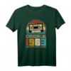 1983 Jahrgang Geburtstag Retro Vintage Herren Damen T-Shirt – Lustiges Kassette Tape Design zum 39. Geburtstag, Geschenk für Originale Legenden