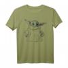 Star Wars The Mandalorian Grogu Zeichnung T-Shirt - Offizielles Merchandise für Fans von Baby Yoda & The Mandalorian