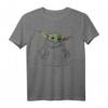 Star Wars The Mandalorian Grogu Zeichnung T-Shirt - Offizielles Merchandise für Fans von Baby Yoda & The Mandalorian