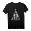 HapOwl Mickey & Friends White Gold Christmas Tree Holiday T-Shirt – Festliches Disney T-Shirt für Familie und Freunde