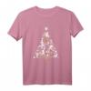 HapOwl Mickey & Friends White Gold Christmas Tree Holiday T-Shirt – Festliches Disney T-Shirt für Familie und Freunde
