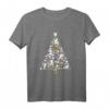 HapOwl Mickey & Friends White Gold Christmas Tree Holiday T-Shirt – Festliches Disney T-Shirt für Familie und Freunde