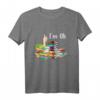 Ich bin in Ordnung mit Büchern T-Shirt – Lustiges Geschenk für Bücherwürmer, Leser und Literaturfans zum Geburtstag, Weihnachten & Buchtag