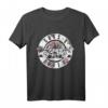 HapOwl T-Shirt mit Blumenmuster und Bullet-Logo – Offizielles Künstler-Merch für Feier & Jubiläum