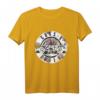HapOwl T-Shirt mit Blumenmuster und Bullet-Logo – Offizielles Künstler-Merch für Feier & Jubiläum