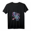 Dabbing Astronaut T-Rex Dinosaurier T-Shirt mit V-Ausschnitt – Perfekt für Dino- und Weltraumfans zu Weihnachten & Geburtstag
