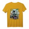 NASA Space Drum Playing Astronaut Graphic T-Shirt - Offiziell lizensierte Raumfahrt Kleidung für Space Fans