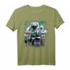NASA Space Drum Playing Astronaut Graphic T-Shirt - Offiziell lizensierte Raumfahrt Kleidung für Space Fans