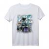 NASA Space Drum Playing Astronaut Graphic T-Shirt - Offiziell lizensierte Raumfahrt Kleidung für Space Fans