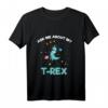 Kinder Ask Me About My T-Rex Weltraum Süß Astronaut Dino T-Shirt – Perfektes Weihnachtsgeschenk für Dino- und Weltraumfans