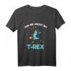 Kinder Ask Me About My T-Rex Weltraum Süß Astronaut Dino T-Shirt – Perfektes Weihnachtsgeschenk für Dino- und Weltraumfans