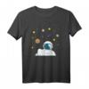 Kinder Astronaut Neo T-Shirt - Klassisch geschnitten, doppelt genähter Saum, perfektes Design für kleine Raumfahrt-Fans