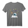 Kinder Astronaut Neo T-Shirt - Klassisch geschnitten, doppelt genähter Saum, perfektes Design für kleine Raumfahrt-Fans