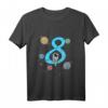 Kinder Astronaut Shirt zum 8. Geburtstag - Weltraum Design für Jungen & Mädchen, tolles Geschenk für kleine Raumfahrt-Fans