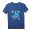Kinder Astronaut Shirt zum 8. Geburtstag - Weltraum Design für Jungen & Mädchen, tolles Geschenk für kleine Raumfahrt-Fans