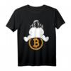 Bitcoin BTC Crypto Logo Astronaut To The Moon T-Shirt – Perfektes Geschenk für Krypto Trader, Miner & Blockchain Fans