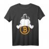 Bitcoin BTC Crypto Logo Astronaut To The Moon T-Shirt – Perfektes Geschenk für Krypto Trader, Miner & Blockchain Fans