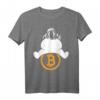 Bitcoin BTC Crypto Logo Astronaut To The Moon T-Shirt – Perfektes Geschenk für Krypto Trader, Miner & Blockchain Fans