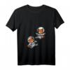 Damen Roter Panda Bär Astronaut Weltraum T-Shirt für Kinder mit V-Ausschnitt - Lustiges Tier- und Weltraummotiv