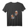Damen Roter Panda Bär Astronaut Weltraum T-Shirt für Kinder mit V-Ausschnitt - Lustiges Tier- und Weltraummotiv