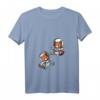 Damen Roter Panda Bär Astronaut Weltraum T-Shirt für Kinder mit V-Ausschnitt - Lustiges Tier- und Weltraummotiv
