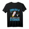 Kinder Geburtstagsshirt Weltraum für 8 Jahre | Astronaut T-Shirt zum Weltraum Kindergeburtstag