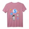 Kinder Astronaut T-Shirt zum 5. Geburtstag – Weltraum Outfits für Jungen & Mädchen, perfekte Geschenkidee für kleine Raumfahrer
