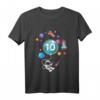 Kinder Astronaut T-Shirt für 10 Jahre - Raumfahrt & Weltraum Geburtstagsparty Outfit für Jungen & Mädchen