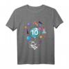 Kinder Astronaut T-Shirt für 10 Jahre - Raumfahrt & Weltraum Geburtstagsparty Outfit für Jungen & Mädchen