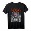 NASA Astronaut Helmet Rainbow Reflect Logo T-Shirt - Offiziell Lizenzierte NASA Kleidung für Raumfahrtfans