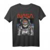 NASA Astronaut Helmet Rainbow Reflect Logo T-Shirt - Offiziell Lizenzierte NASA Kleidung für Raumfahrtfans