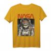 NASA Astronaut Helmet Rainbow Reflect Logo T-Shirt - Offiziell Lizenzierte NASA Kleidung für Raumfahrtfans