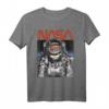NASA Astronaut Helmet Rainbow Reflect Logo T-Shirt - Offiziell Lizenzierte NASA Kleidung für Raumfahrtfans