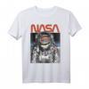 NASA Astronaut Helmet Rainbow Reflect Logo T-Shirt - Offiziell Lizenzierte NASA Kleidung für Raumfahrtfans