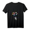 Damen Planeten Astronauten T-Shirt mit V-Ausschnitt – Perfektes Geschenk für Raumfahrt- und Astronomie-Fans zu Weihnachten & Geburtstag