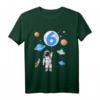 Kinder Astronaut T-Shirt zum 6. Geburtstag - Lustiges Weltraum-Outfit für Jungen und Mädchen, ideal für Geburtstagsfeier & Kindergarten