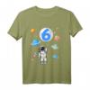 Kinder Astronaut T-Shirt zum 6. Geburtstag - Lustiges Weltraum-Outfit für Jungen und Mädchen, ideal für Geburtstagsfeier & Kindergarten